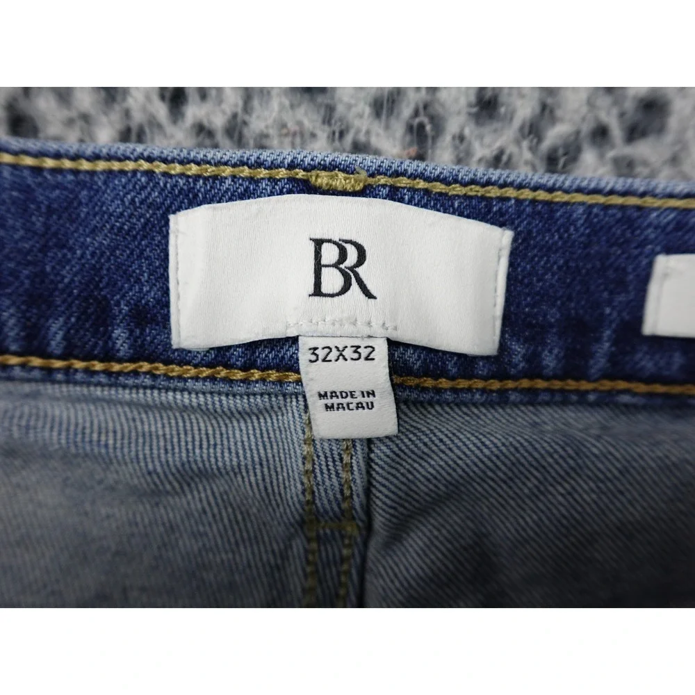 Banana Republic Authentic Straight Jeans‎ Mens 32x32 Blue Medium Wash Stretch